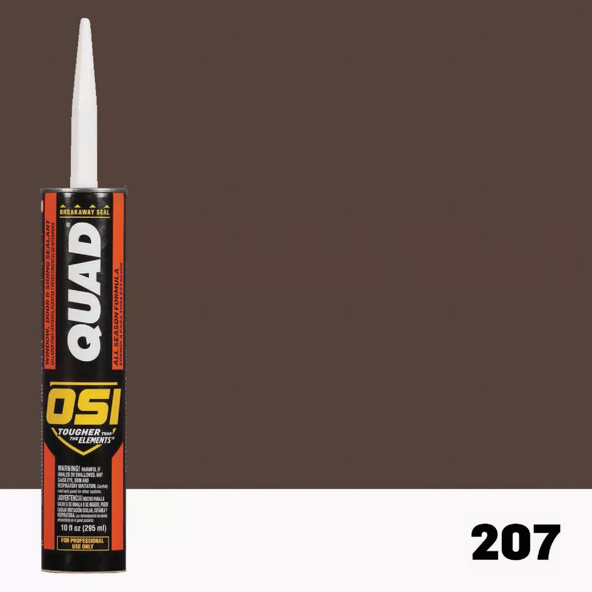 OSI Quad 10 Oz. Window, Door & Siding Sealant, Brown 207