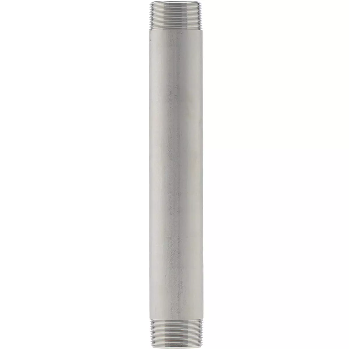 PLUMB-EEZE 1-1/2 In. MIP x 12 In. Stainless Steel Nipple