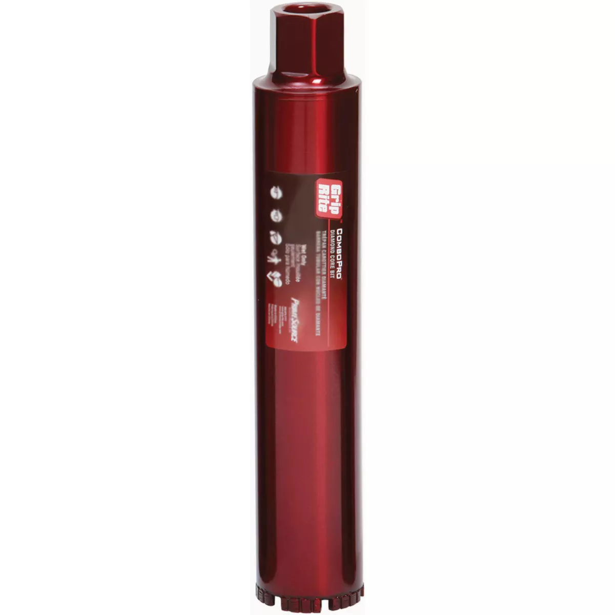 Grip-Rite COMBOPRO 3 In. x 14 In. Diamond Core Drill Bit for Core Drill/Core Drilling Machine