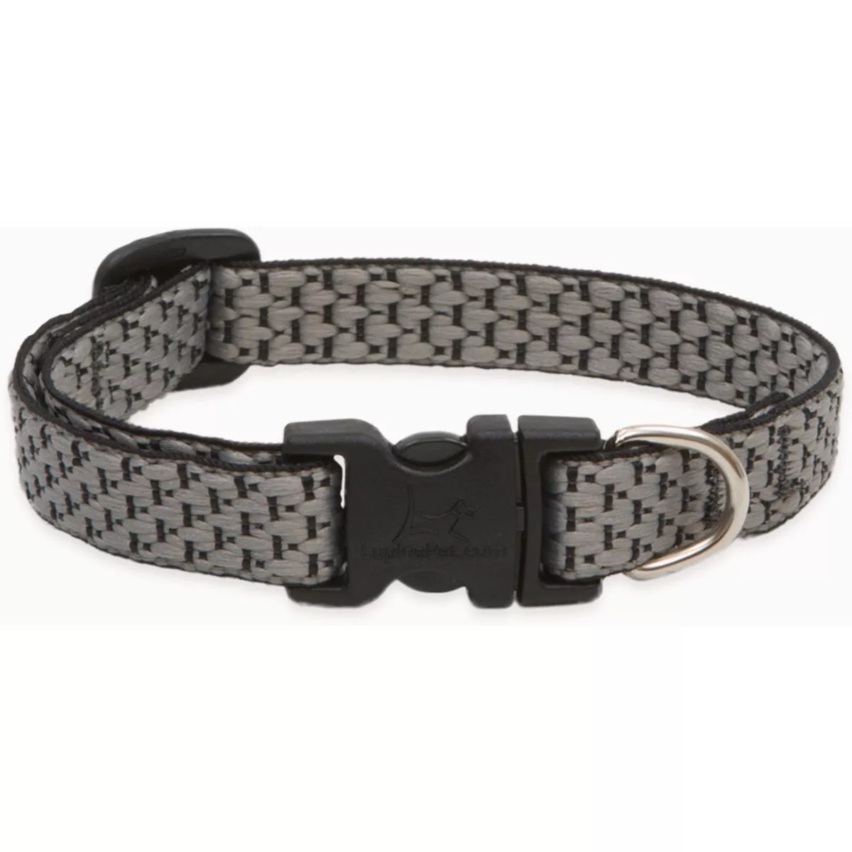 Lupine Granite Adjustable 10 to 16 In. Puppy & Small Dog Eco-Woven Webbing Dog Collar