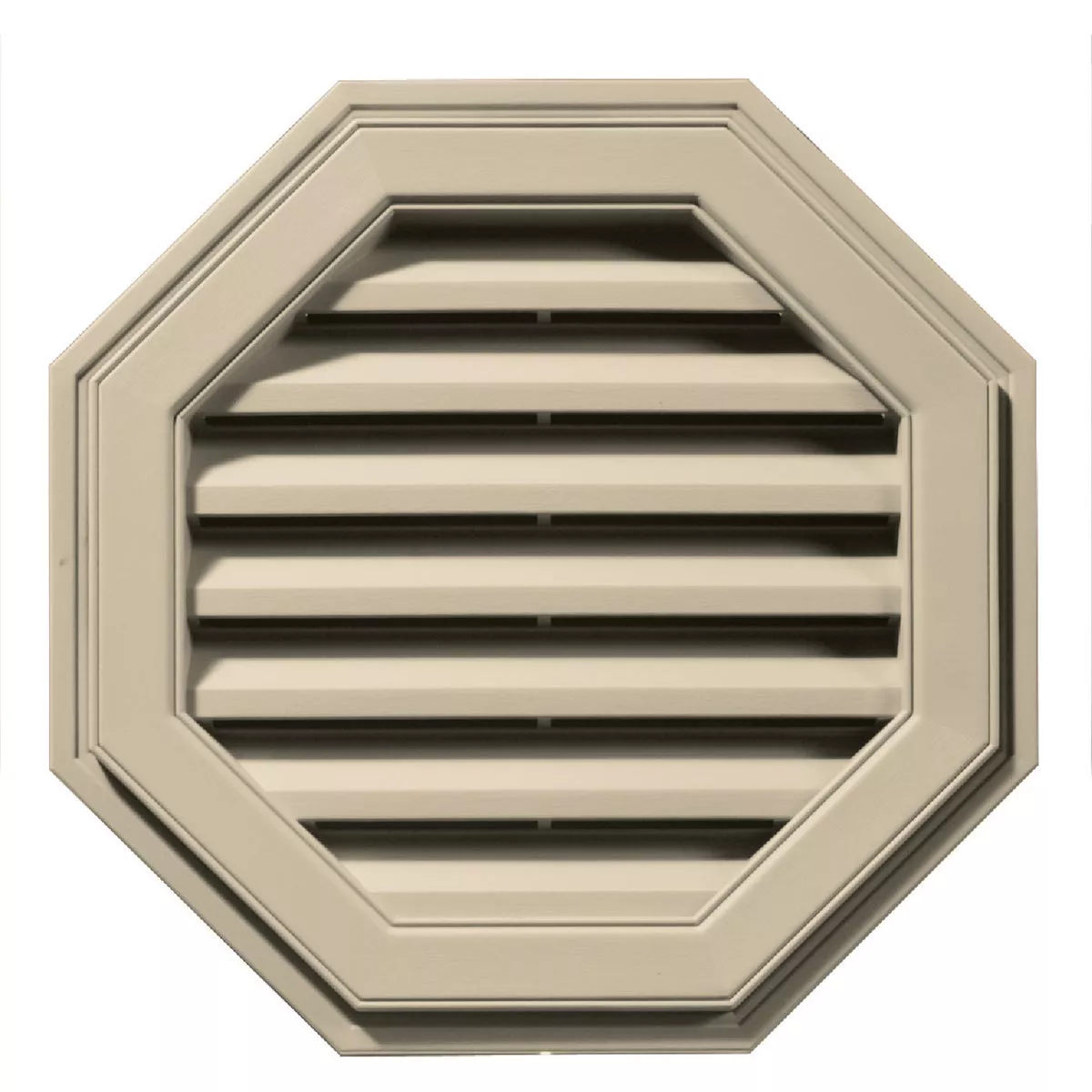 Builders Edge 22 in. Octagon Gable Attic Vent, Almond-
