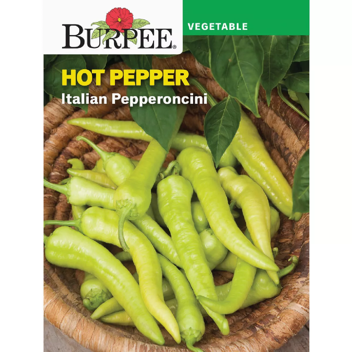 Burpee Pepper, Hot Italian Pepperoncini Seed Packet