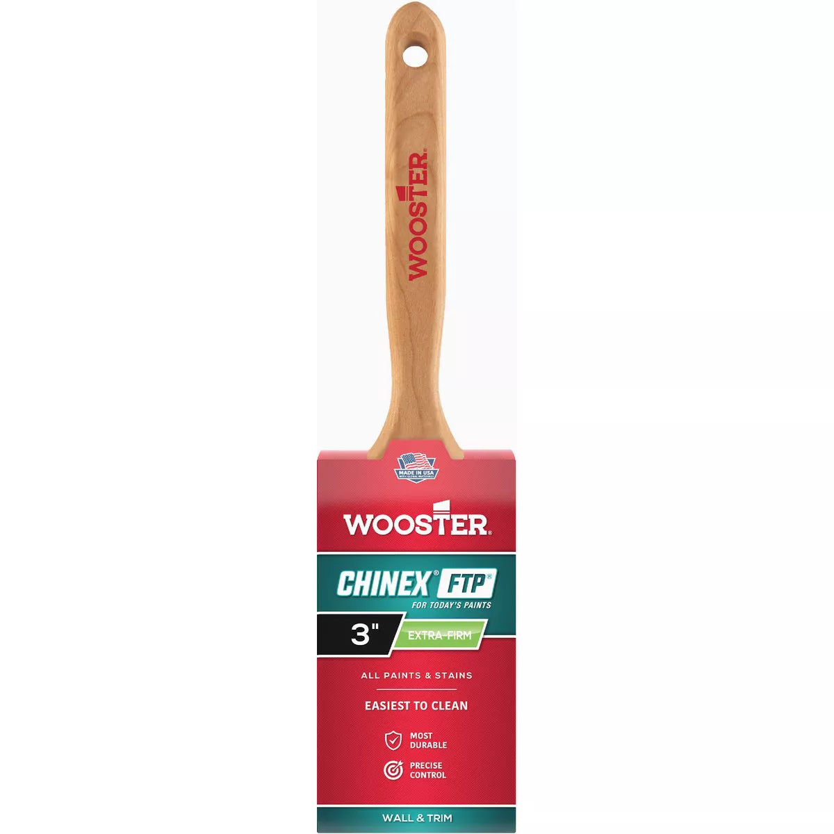 Wooster 3 In. Chinex FTP Flat Sash Brush-