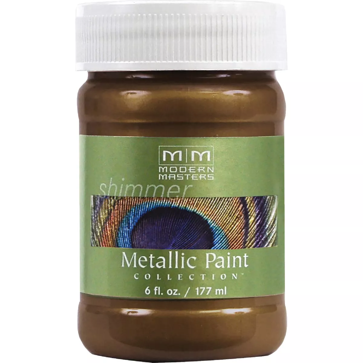 Modern Masters 6 Oz. Statuary Bronze Shimmer Satin Metallic Paint Collection