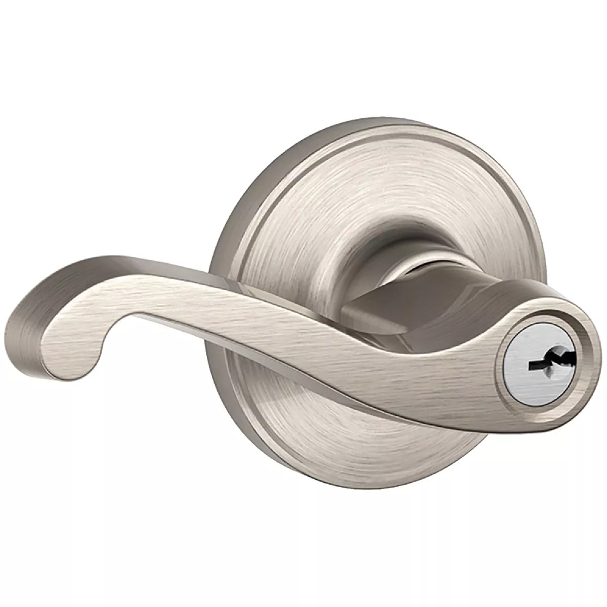 LaSalle Lever Keyed Entry - Satin Nickel | True Value Hardware