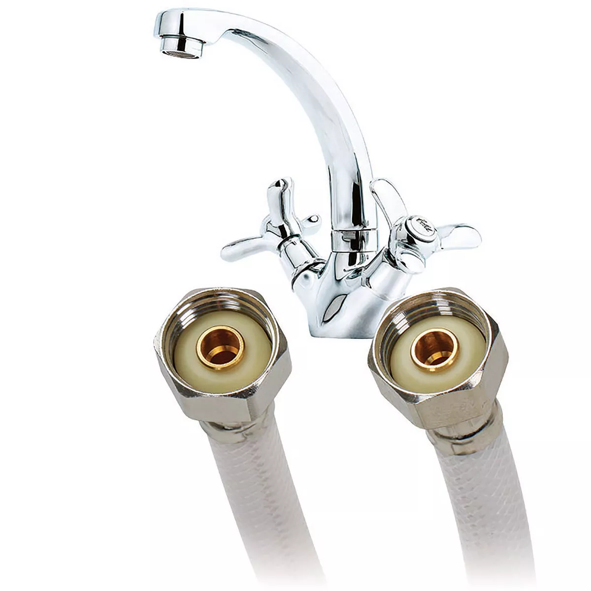 Fluidmaster 1/2 In. FIP x 1/2 In. FIP x 20 In. L Vinyl Faucet Connector-
