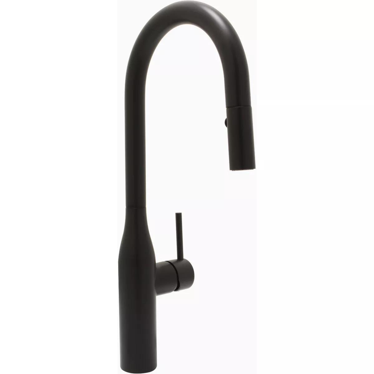Huntington Brass Rise Single Handle Pull-Down Kitchen Faucet, Matte ...