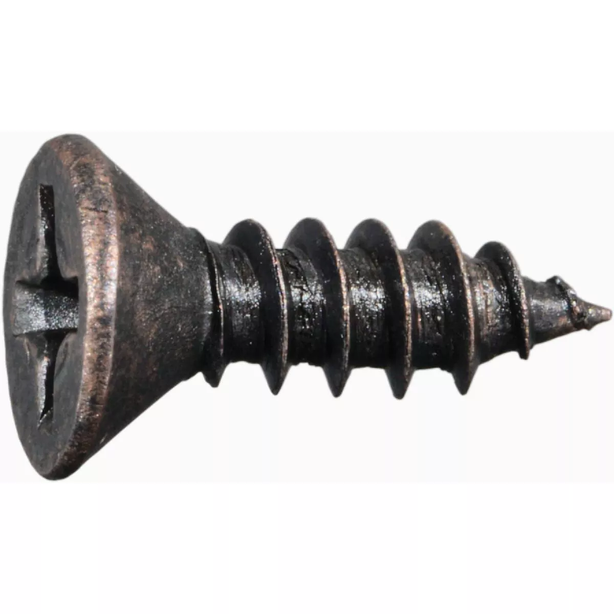 Midwest Fastener #7 x 1/2 In. Oiled Bronze Phillips Flat Head Hinge Screws