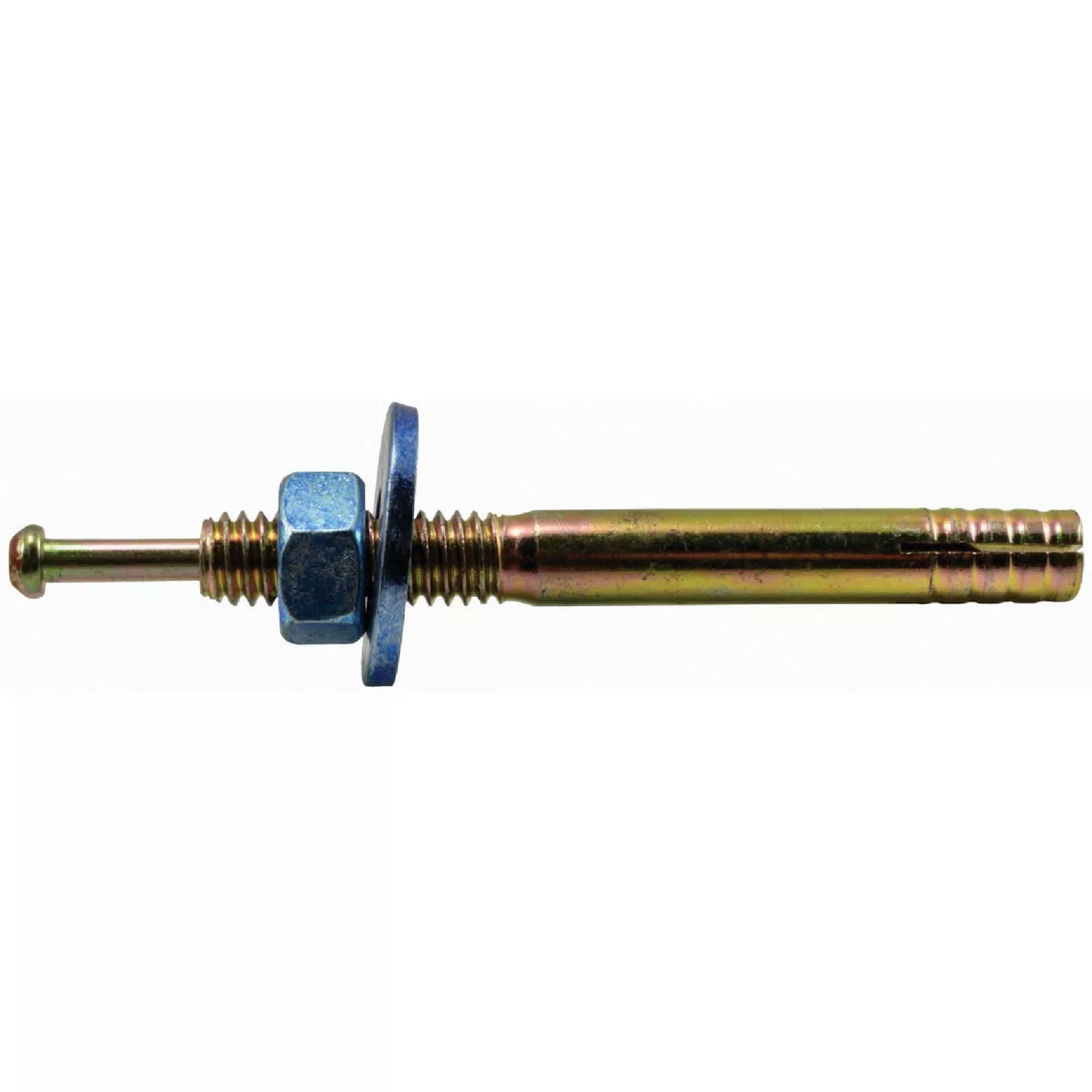 Midwest Fastener 5/16 In. x 2-3/4 In. Zinc Plated Steel Blue Hammer Drive Anchors with Nuts and Washers