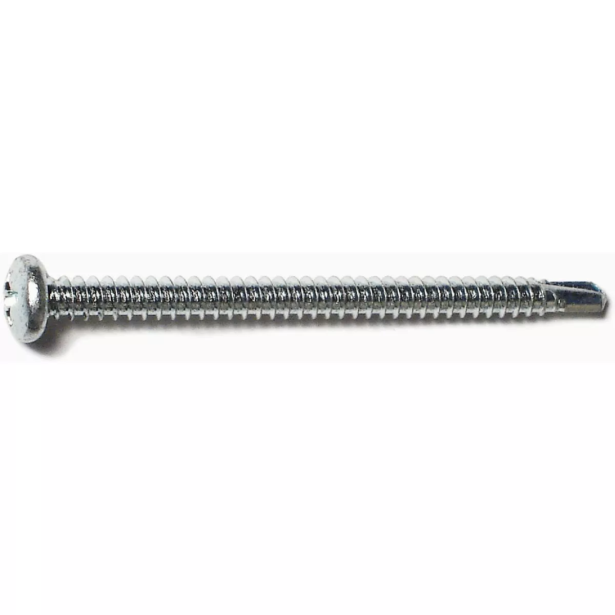 Midwest Fastener #12-14 x 3 In. Zinc Plated Steel Phillips Pan Head Self-Drilling Screws (100 Ct.)-