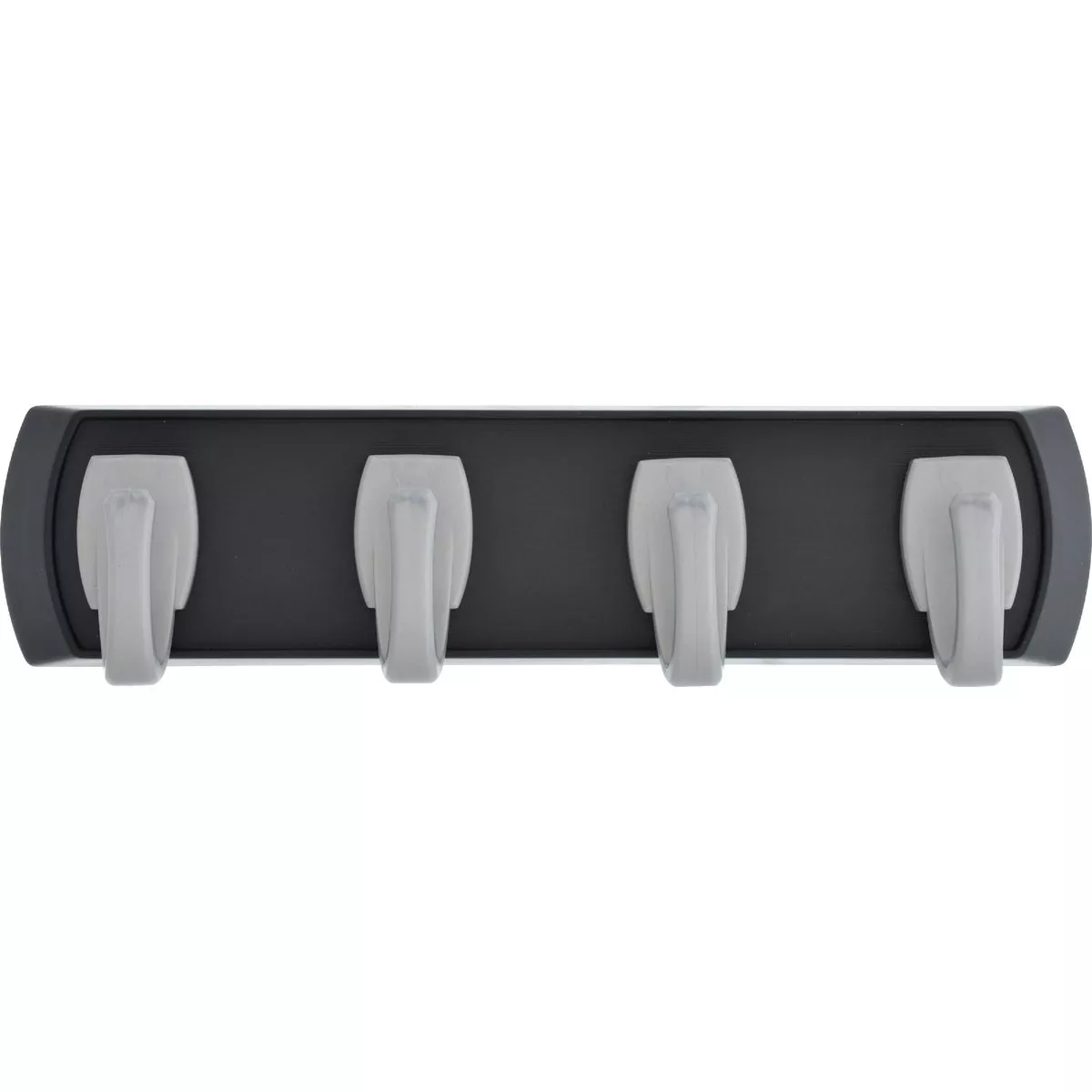 Hillman High and Mighty 5 Lb. Capacity Black Key Rail with Silver Hooks - photo 2