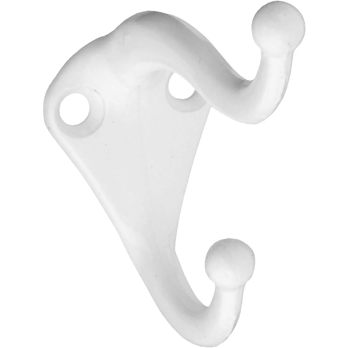 National Hardware White Coat & Hat Wardrobe Hook, 2 per Card