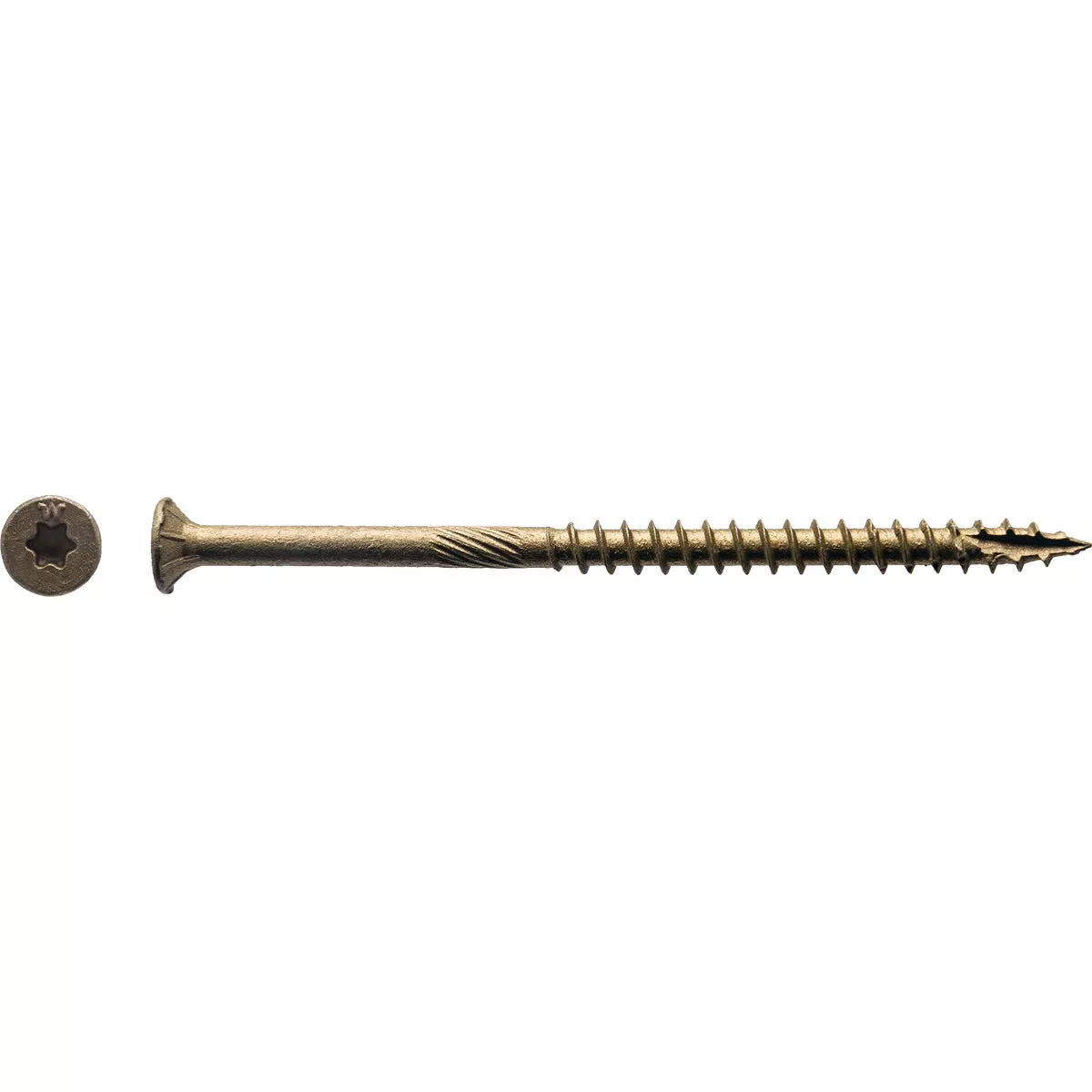 Big Timber #10 x 3-1/2 In. Bronze Flat Head Wood Screw (54 Ct., 1 Lb.)