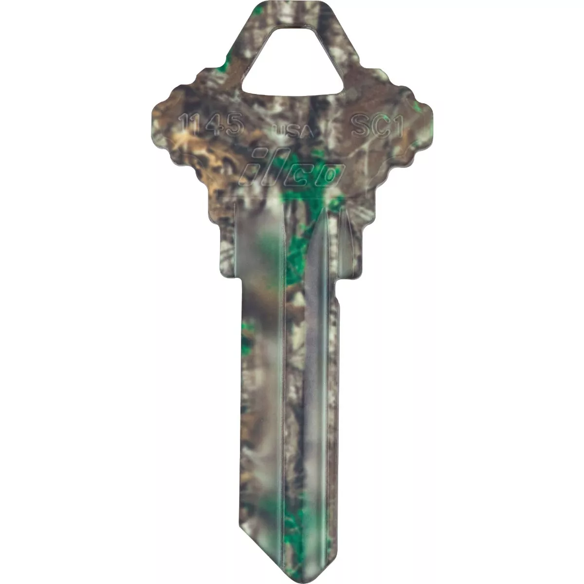 ILCO Schlage Realtree Green Camo Design Decorative Key, SC1 / KCSC1-RT XTRA GREEN CAMO