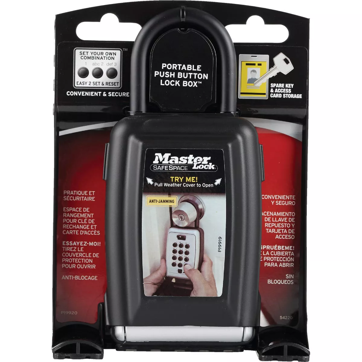 Master Lock Portable Push Button 5 Key Safe - photo 2