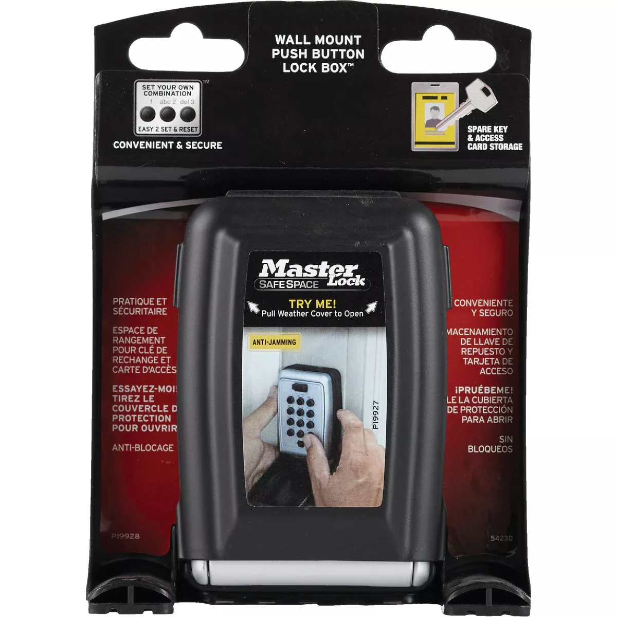 Master Lock Wall Mount Push Button 5 Key Safe - photo 2