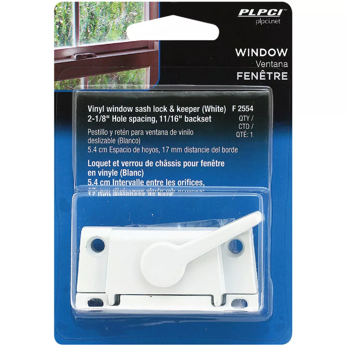 Prime-Line Vinyl Framed Sliding Window Sash Lock - photo 2