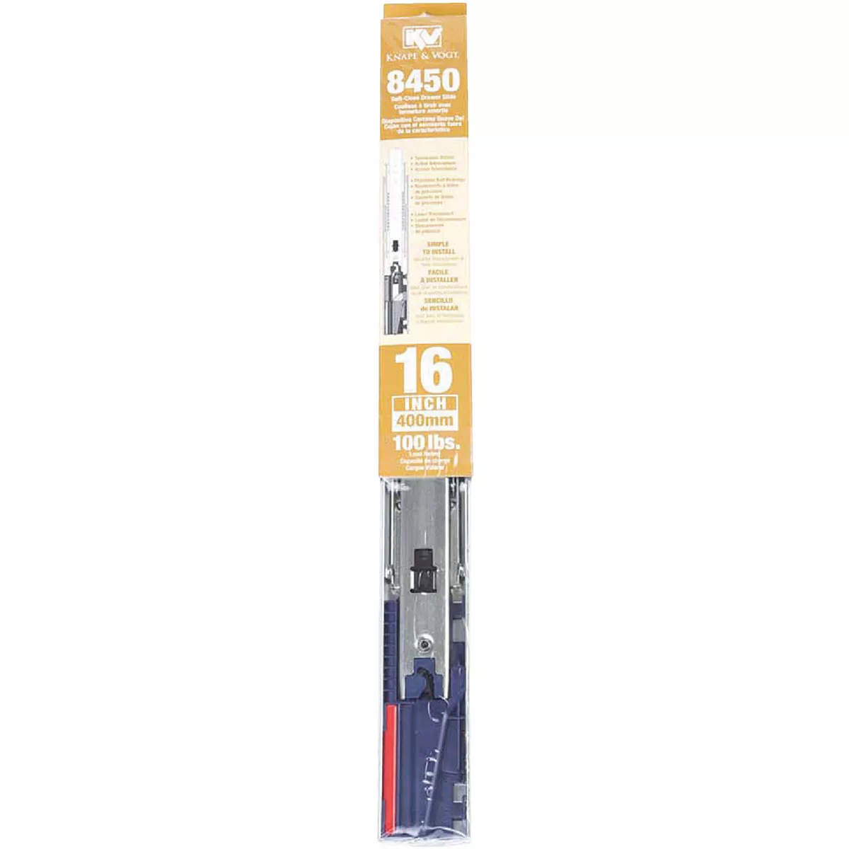 Knape & Vogt 16" Side Steel Drawer Slide (1-Pair) - photo 2