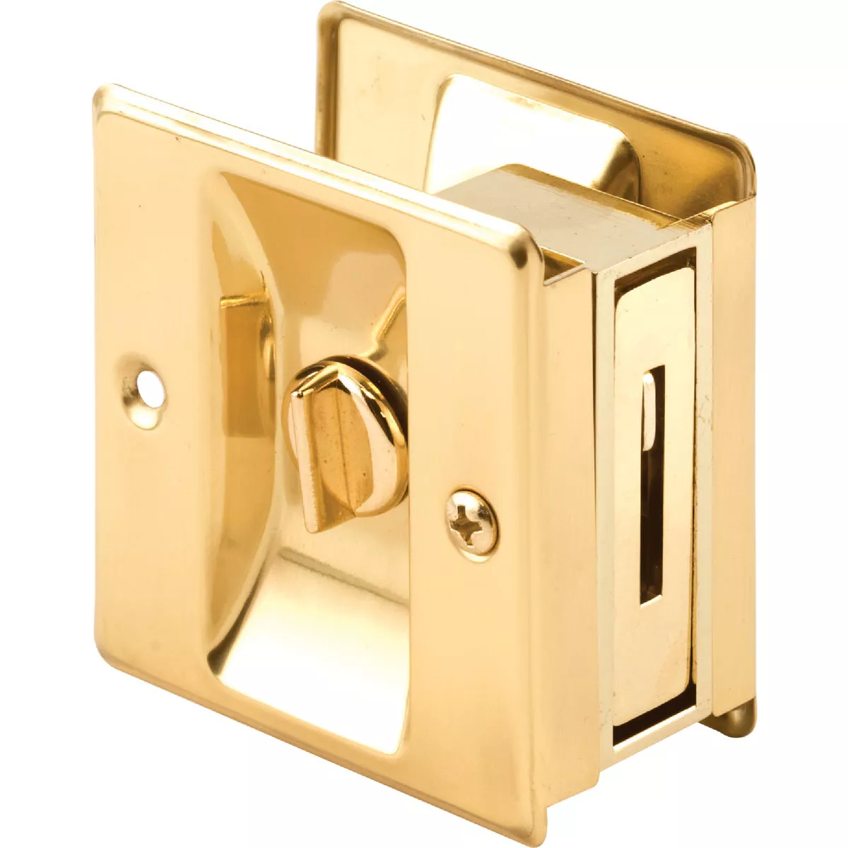 Prime-Line Brass Pocket Door Lock Pull - photo 2