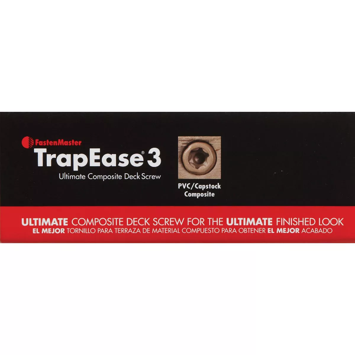 FastenMaster TrapEase #10 x 2-1/2 In. Gray Ultimate Composite Deck Screw (75-Count Box) - photo 2