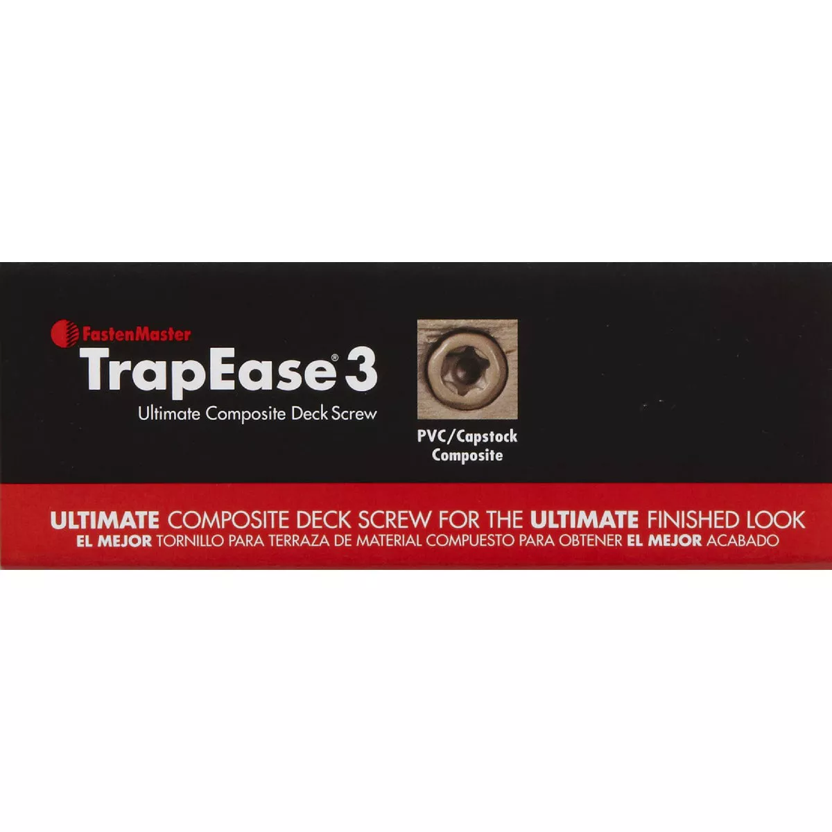 FastenMaster TrapEase 3, #10 x 2-1/2 In. Brown Ultimate Composite Deck Screw (75 Ct. Box) - photo 2