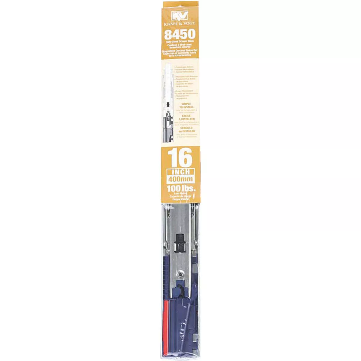 Knape & Vogt 22" Side Steel Drawer Slide (1-Pair) - photo 2