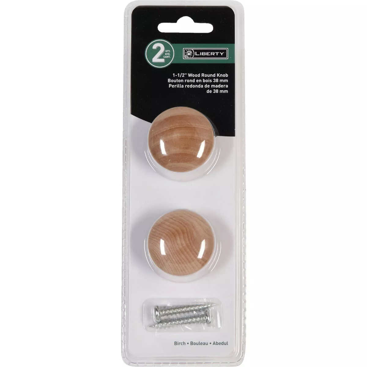 Liberty White Birch 1-1/2 In. Cabinet Knob, (2-Pack) - photo 2