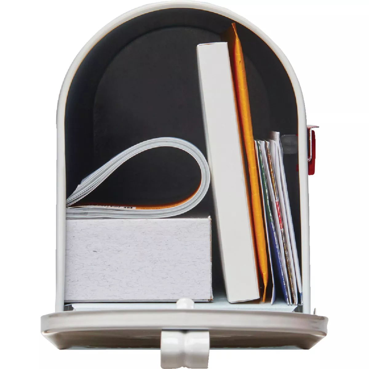 Gibraltar Elite T1 White Steel Rural Post Mount Mailbox - photo 3
