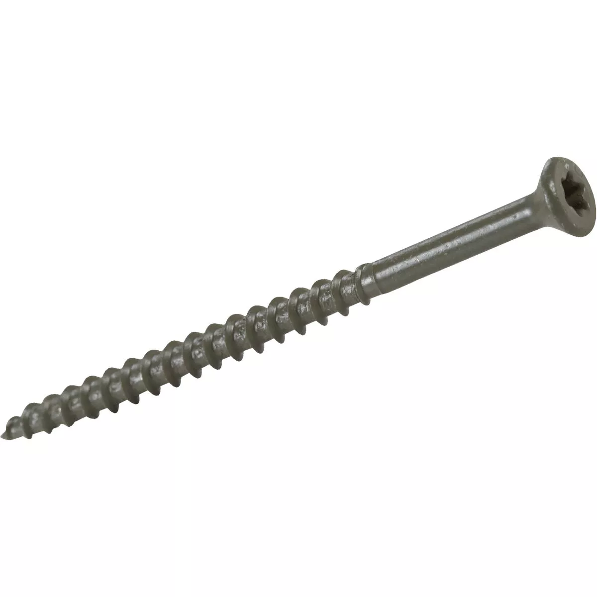 Grip-Rite PrimeGuard Plus #8 x 1-1/4 In. Premium Star Green Deck Screw (700 Ct. Jar)