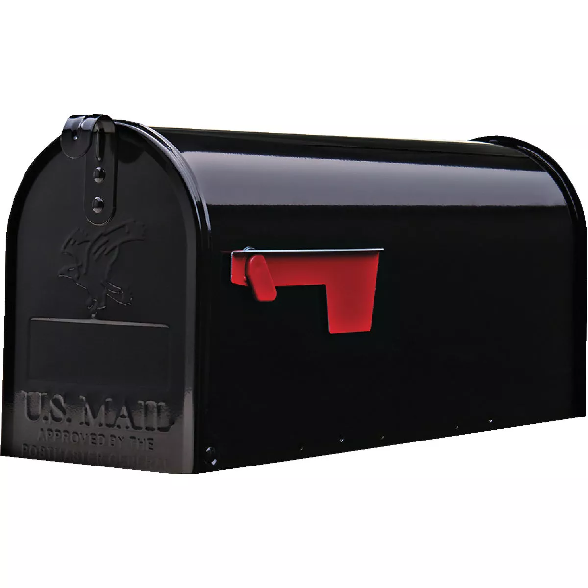 Gibraltar Elite Series T1 Black Steel Rural Post Mount Mailbox - photo 2