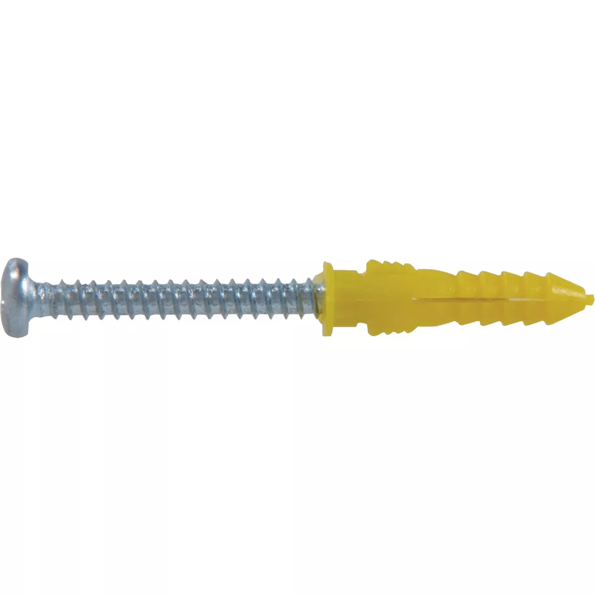 Hillman #4 - #6 - #8 Thread x 7/8 In. Yellow Ribbed Plastic Anchor (6 Ct.)