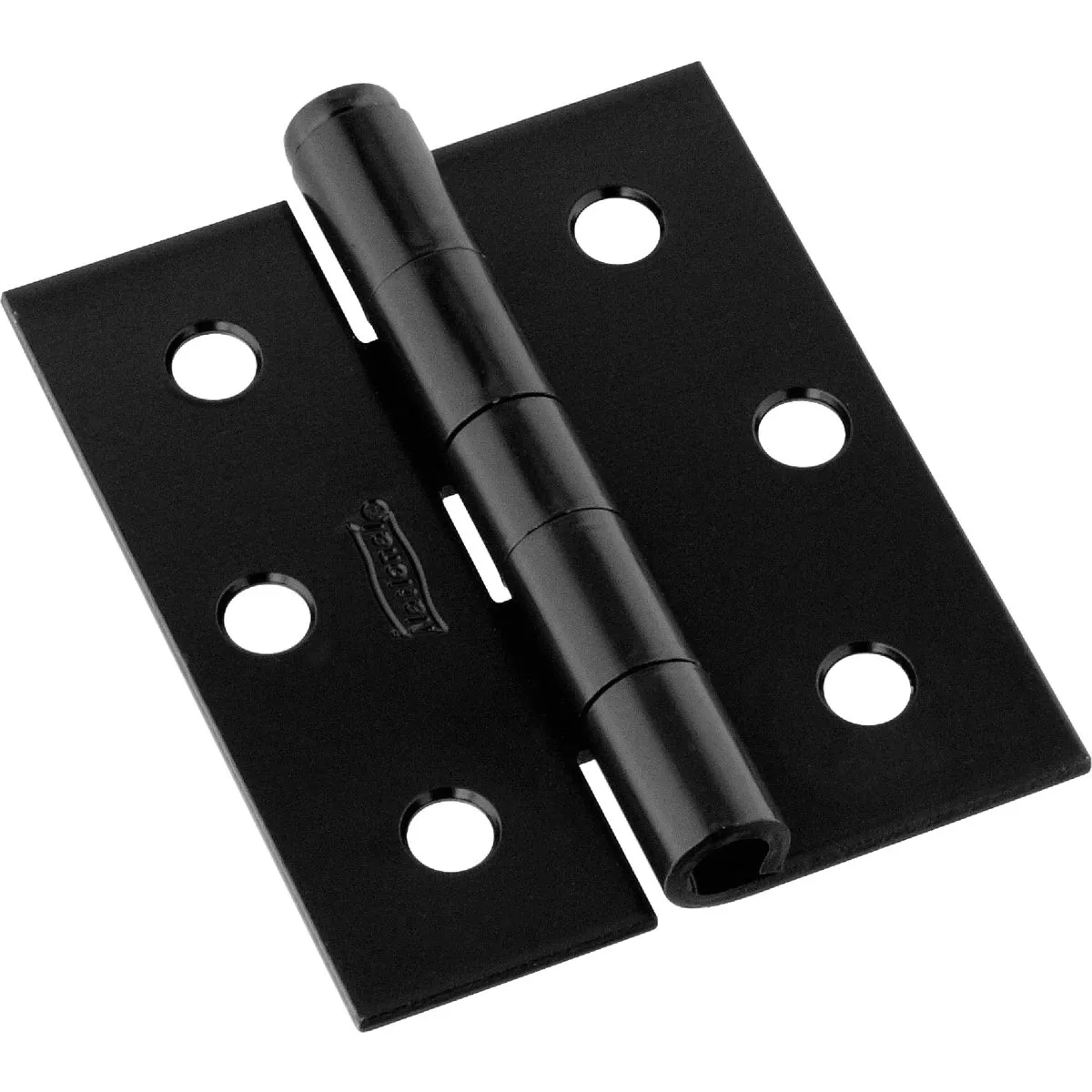National Hardware 3 In. Square Corner Black Screen Door Hinge (2-Pack)