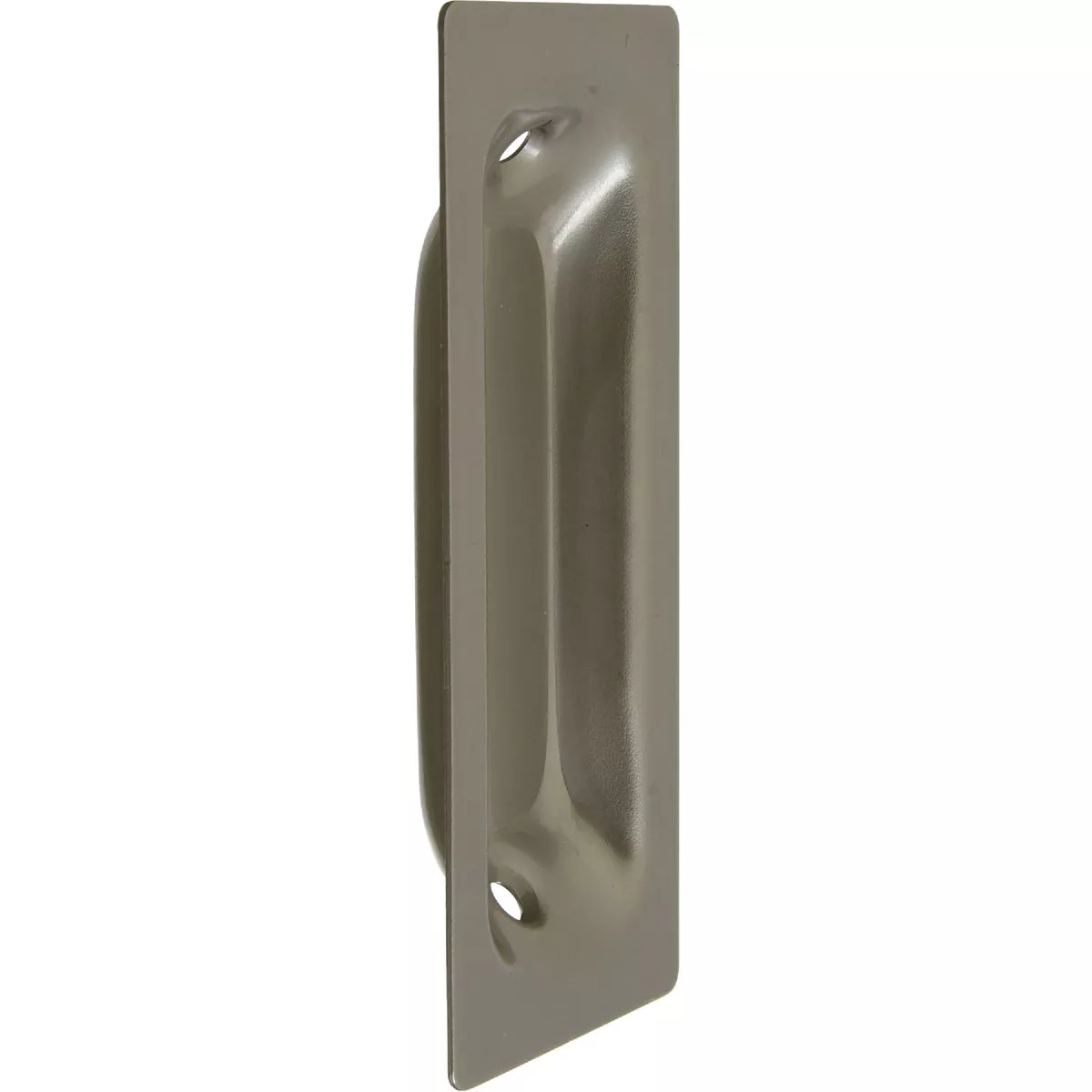 National 3-1/4 In. Rectangular Satin Nickel Flush Pocket Door Pull