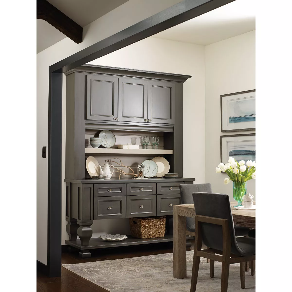 Amerock Traditional Classics Geometric Clear/Satin Nickel Cabinet Knob - photo 2