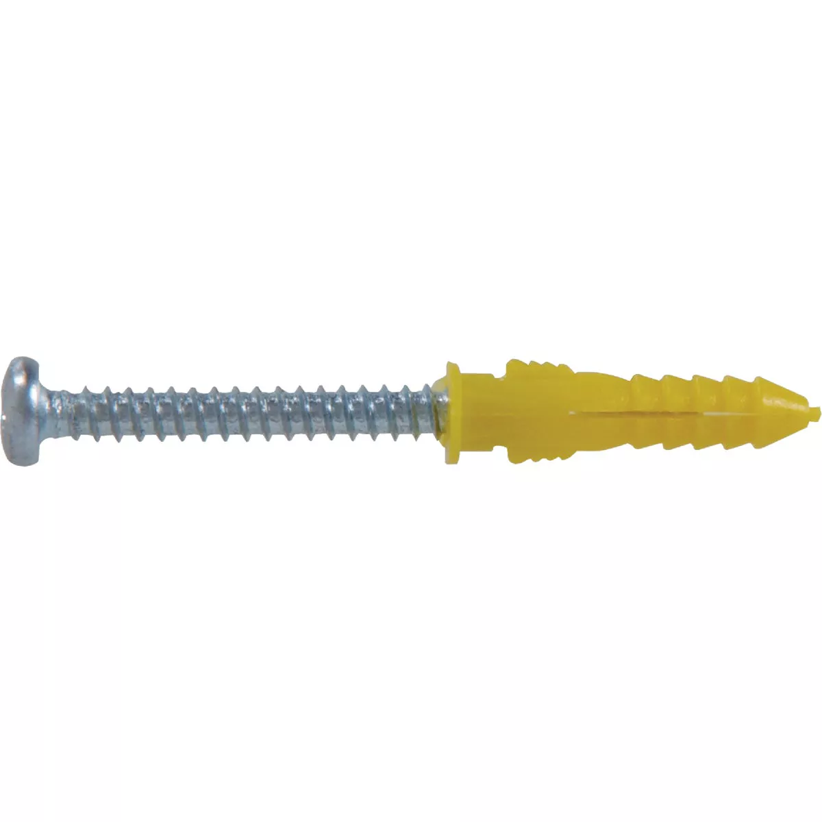 Hillman #4 - #6 - #8 Thread x 7/8 In. Yellow Ribbed Plastic Anchor (75 Ct.)