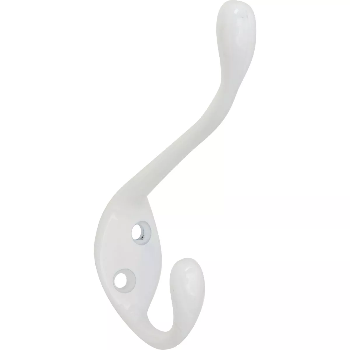 National Hardware Heavy-Duty White Coat and Hat Wardrobe Hook