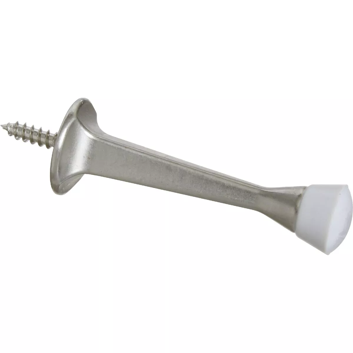 National Hardware 3 In. Satin Nickel Rigid Square Door Stop