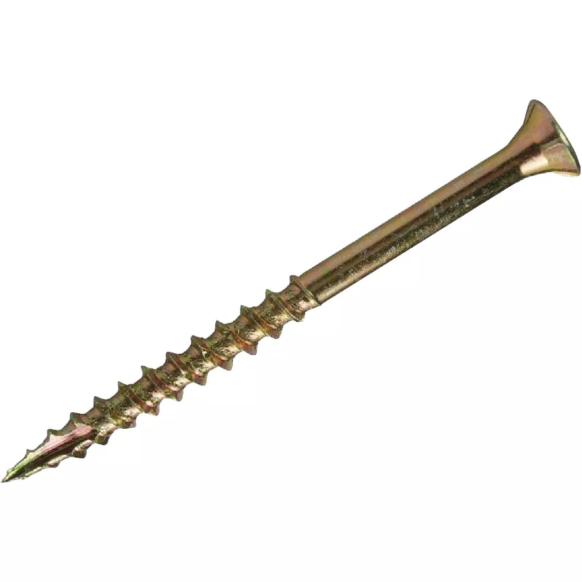 Do it Best #8 x 1-5/8 In. Star Drive Flat Head Gold Construction Wood Screw (160-Count, 1 Lb.)