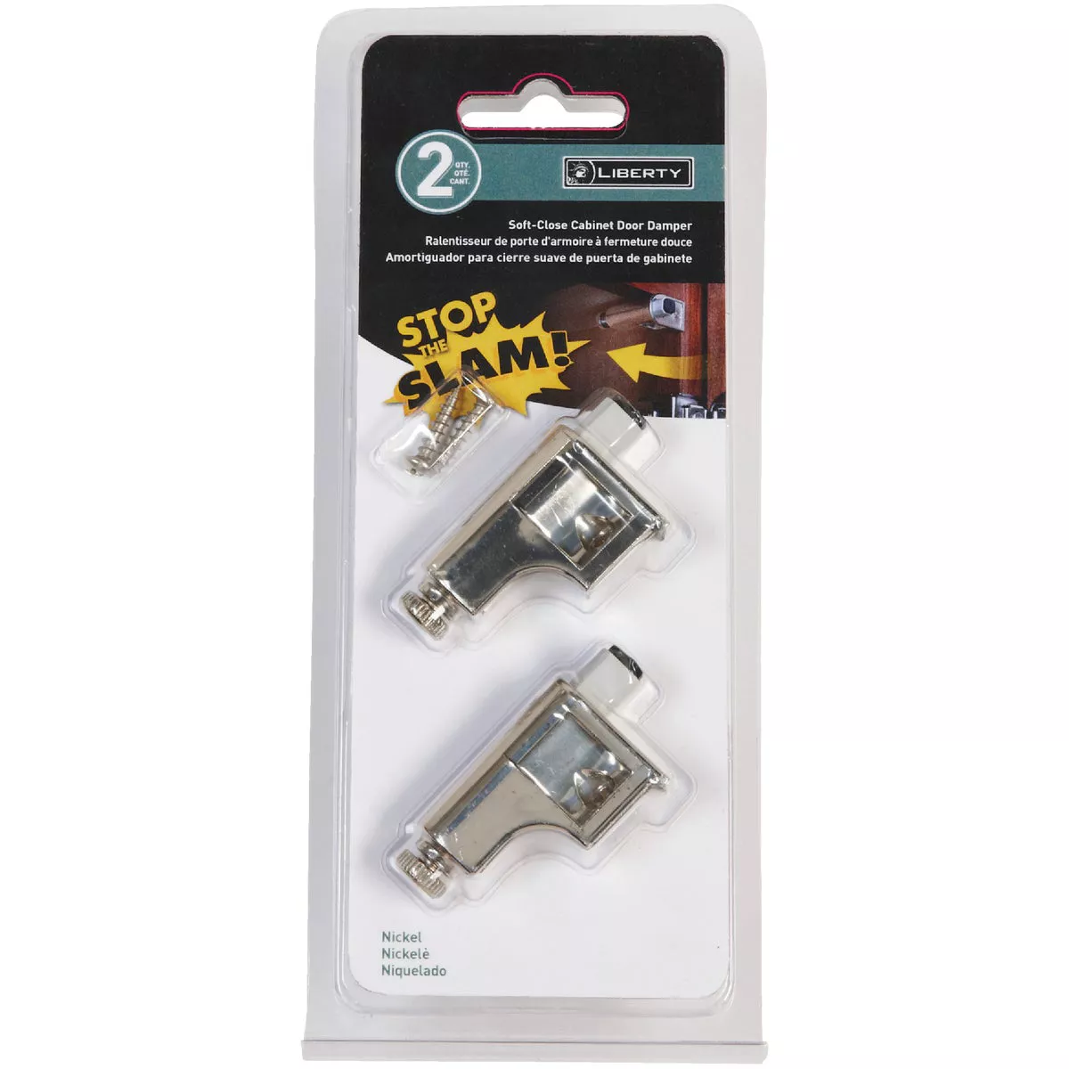 Liberty Antique Brass Cabinet Door Damper (2-Count) - photo 2