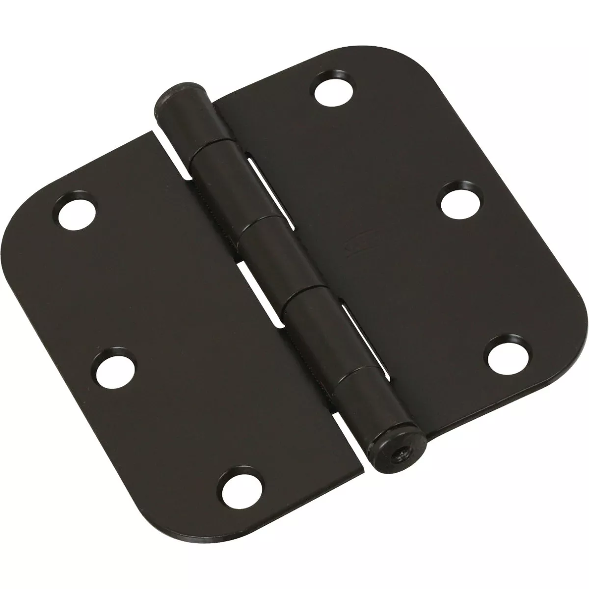 National Hardware 3-1/2 In. x 5/8 In. Radius Oil Rubbed Bronze Door Hinge (3-Pack)