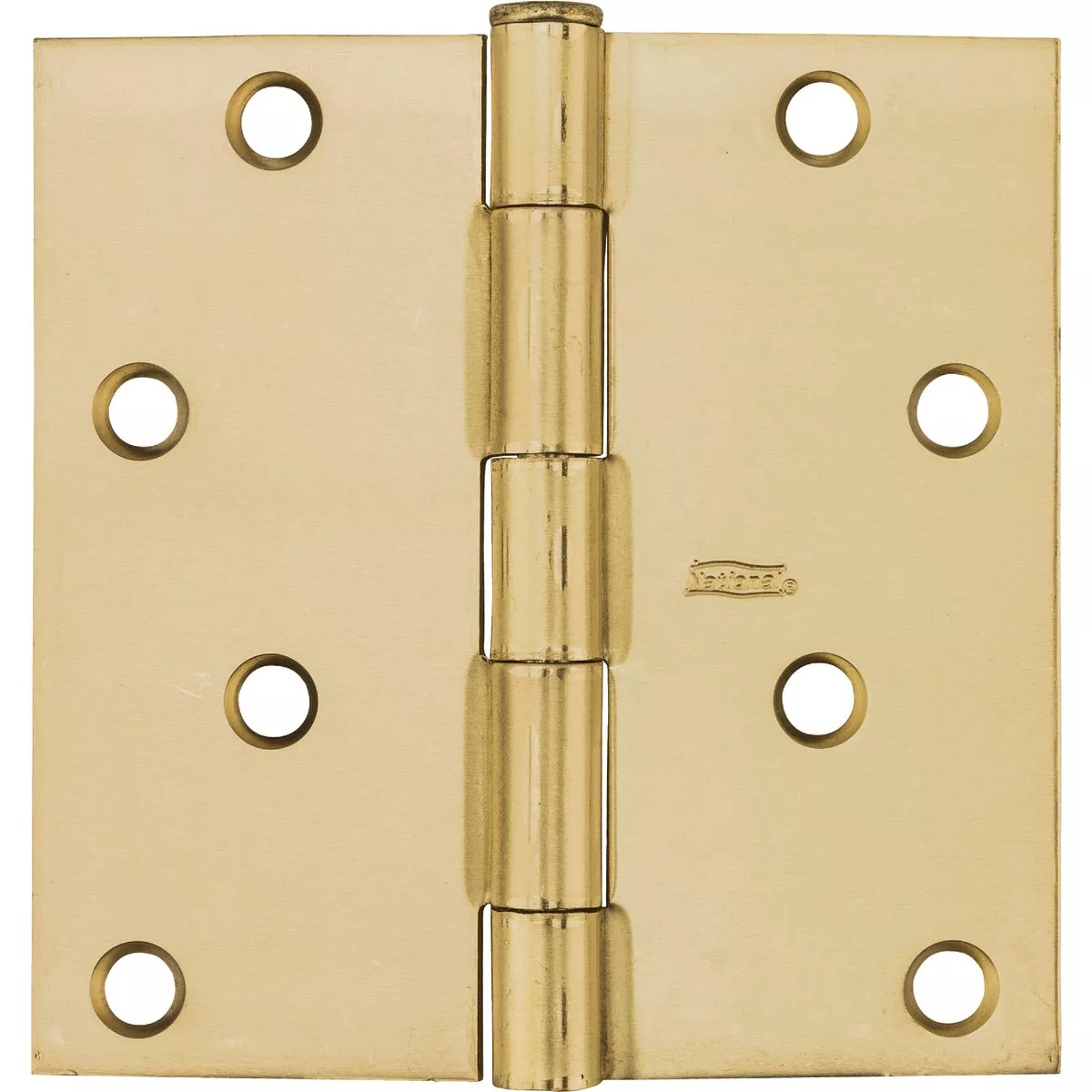 National Hardware 4 In. Square Satin Brass Door Hinge - photo 2