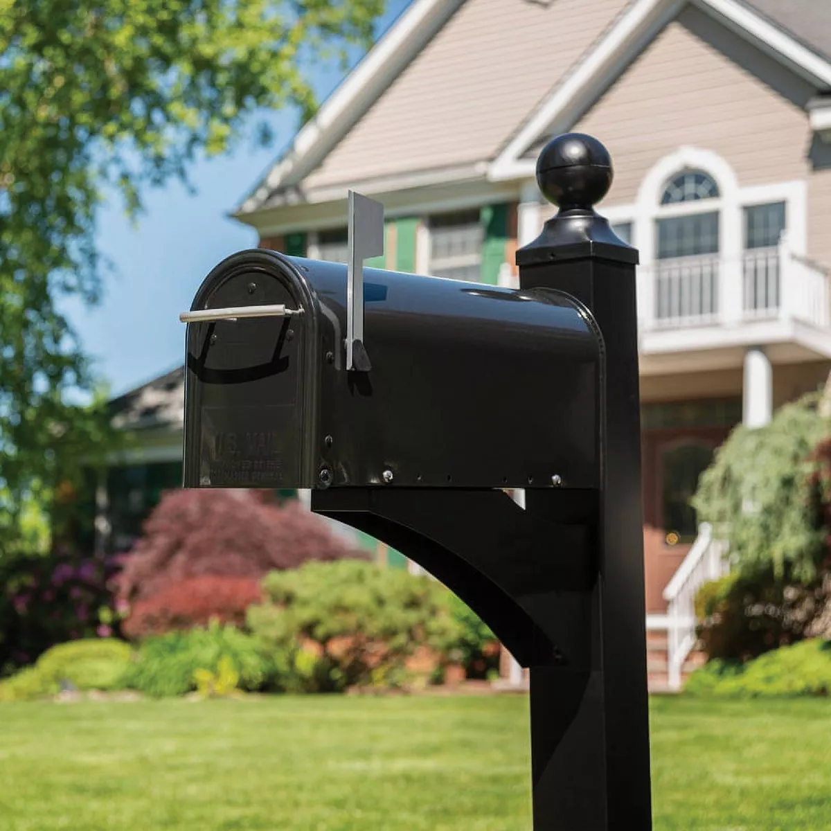 Gibraltar Franklin Venetian Bronze Steel Rural Post Mount Mailbox - photo 3