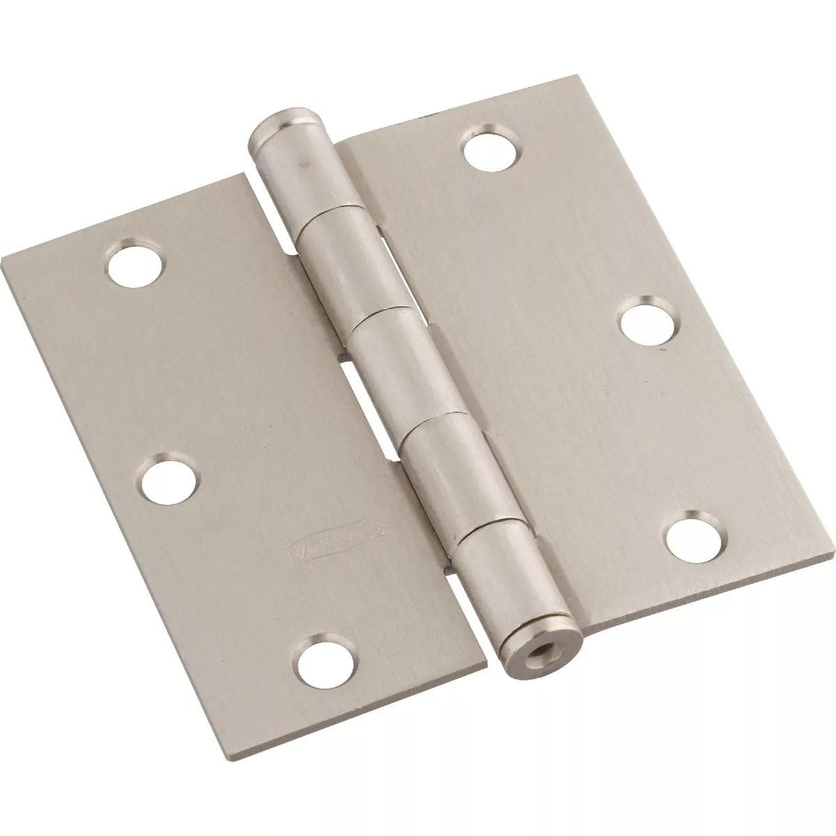 National Hardware 3-1/2 In. Square Satin Nickel Door Hinge