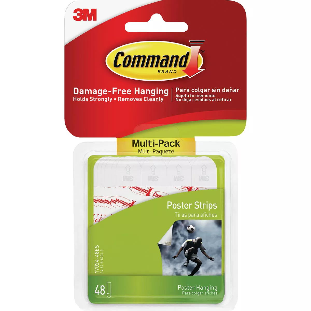Command Poster Strips Value Pack, White, 48 Strips - photo 2
