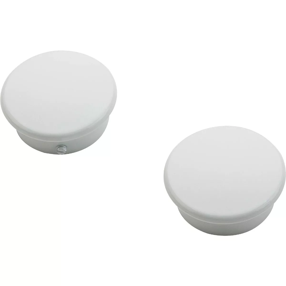 National Hardware White Closet Rod End Caps (2-Count)