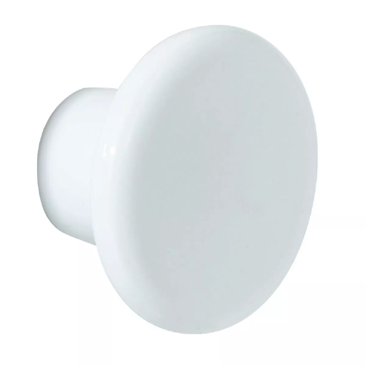 Amerock Everyday Heritage Round White Plastic Cabinet Knob
