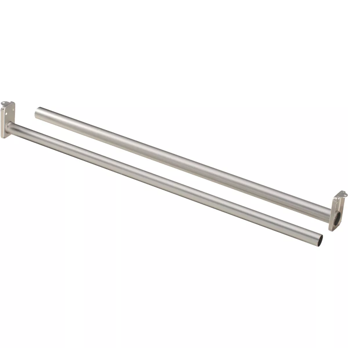 National Hardware 30 In. to 48 In. Satin Nickel Adjustable Closet Rod