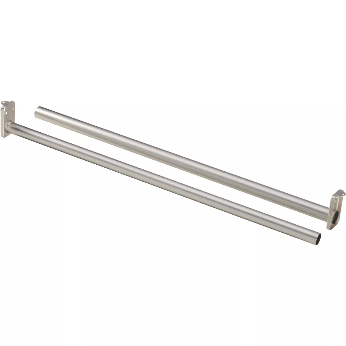 National Hardware 48 In. to 72 In. Satin Nickel Adjustable Closet Rod