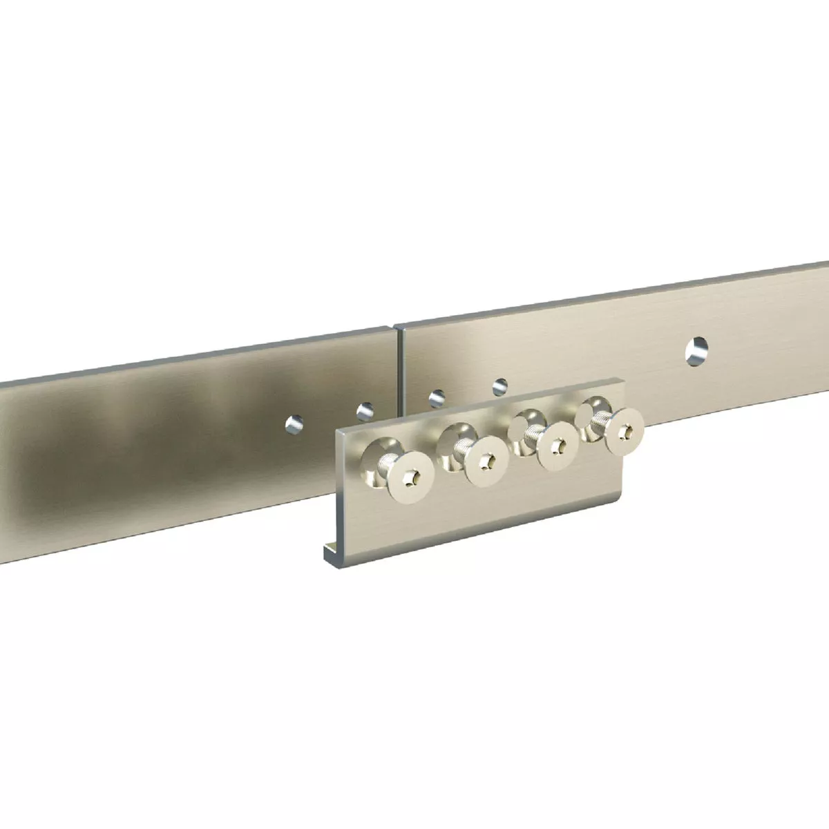National Hardware Satin Nickel Steel Barn Door Track Adapter