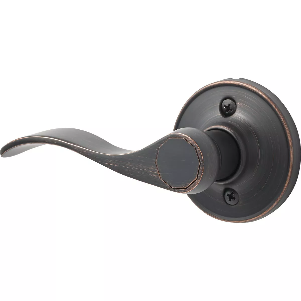Steel Pro Oil Rubbed Bronze Left-Hand Wave Dummy Door Lever